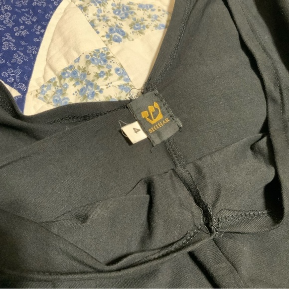 Shihar V-Neck Bodycon Black Dress - Picture 5 of 9